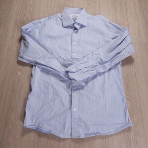 Spier & Mackay Handmade Contemporary Shirt Mens Sz 16.5 Blue Dots Button Front